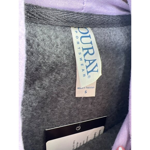 Ouray Benchmark Hoodie Size Small Lake Tahoe Colorblock Pullover Purple Gray - Picture 4 of 6